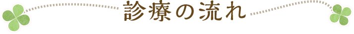 診療の流れ